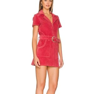 Show Me Your MuMu Outlaw Dress in Rose Corduroy XS